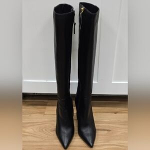 Dsquared2 Black Over the Knee Women's Leather Boots